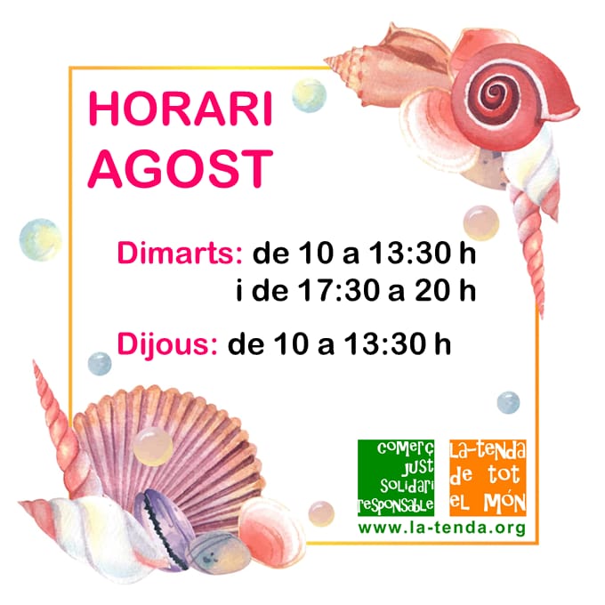 Horari estiu